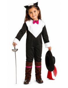 Costume di Gatta Moschettiera | Costumi per Bambini de El Rey del Carnaval 2